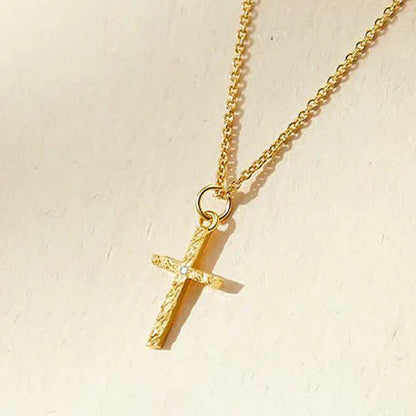 Croix Collier Initiale Set | Or