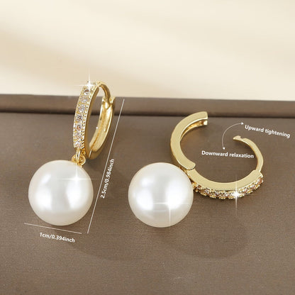 Le Géométrique Perle Boucles d'Oreilles Pendantes