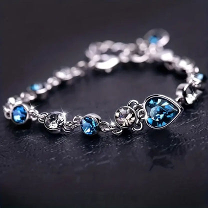 Océan Cœur Glow Bracelet | Or Blanc