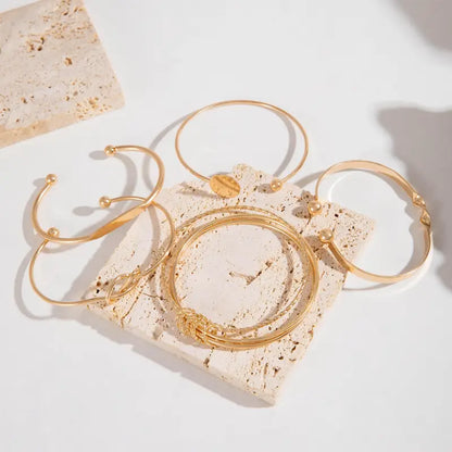 Knotted Elegance Bracelet Set | Or