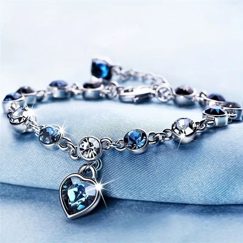 Océan Cœur Glow Bracelet | Or Blanc