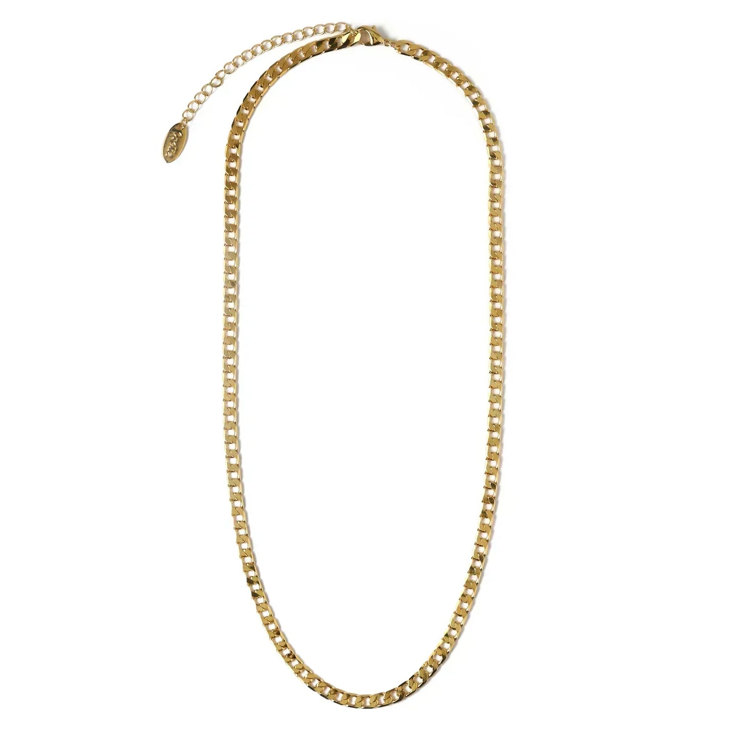 Flat Maillon Gourmette Collier Chaîne | Or