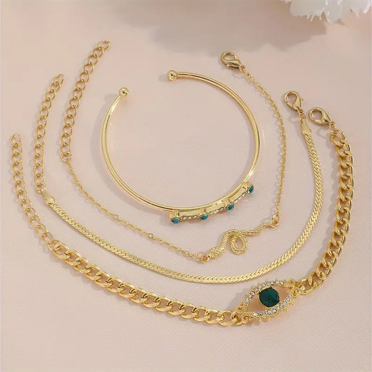 Serpina Veyra Bracelet Set | Or