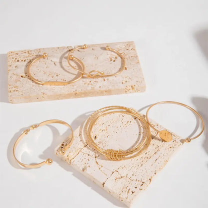 Knotted Elegance Bracelet Set | Or