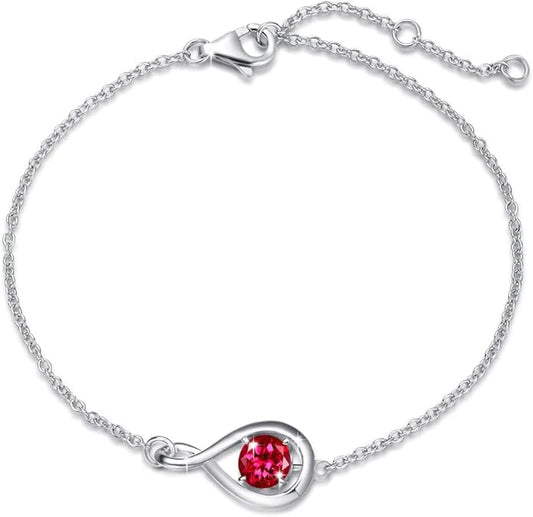 Rubis Infini Bracelet | Or Blanc