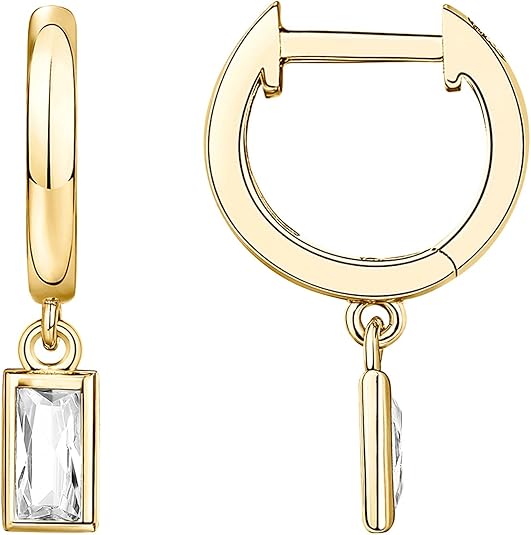 Barre Boucles d'Oreilles Pendantes | Or