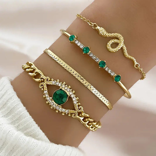 Serpina Veyra Bracelet Set | Or