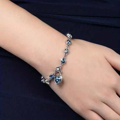 Océan Cœur Glow Bracelet | Or Blanc