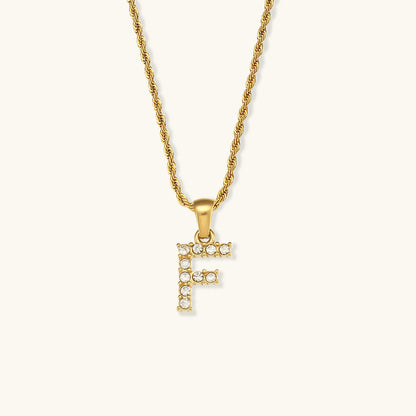 Maeve Lettre Initiale Diamant Collier