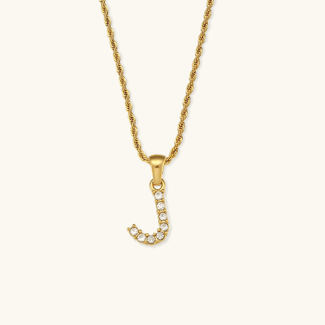 Maeve Lettre Initiale Diamant Collier