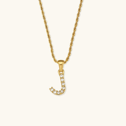 Maeve Lettre Initiale Diamant Collier