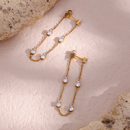 Iris Diamant Boucles d'Oreilles