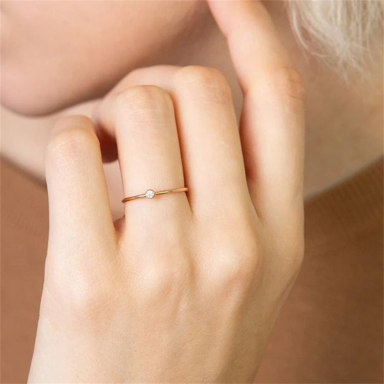 Amelia Pierre de Naissance Empilable Bague