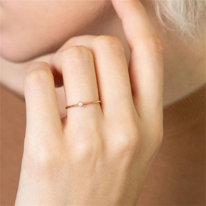 Amelia Pierre de Naissance Empilable Bague