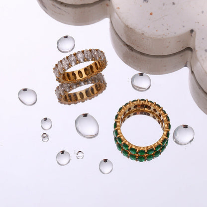 Antoinette Diamant Simulant Or Bague