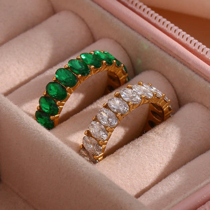 Antoinette Diamant Simulant Or Bague