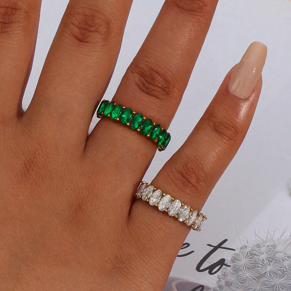 Antoinette Diamant Simulant Or Bague