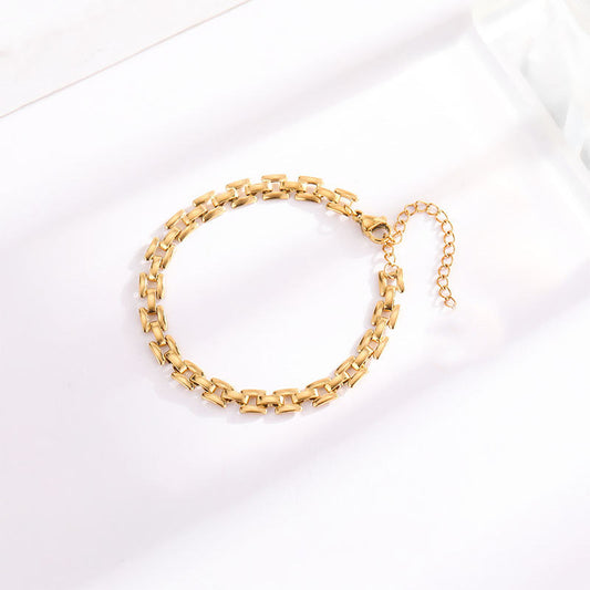 Timepiece Bracelet Chaîne | Or