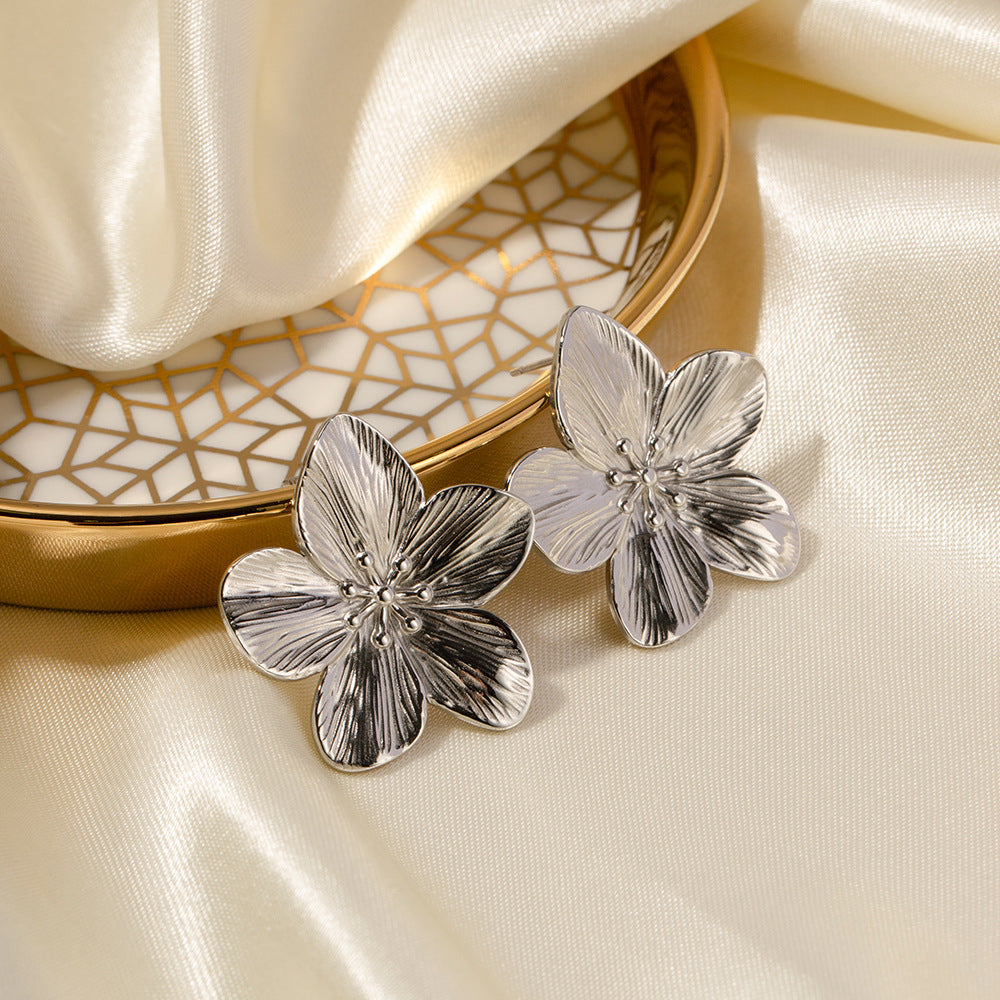 Alice Fleur Or Boucles d'Oreilles