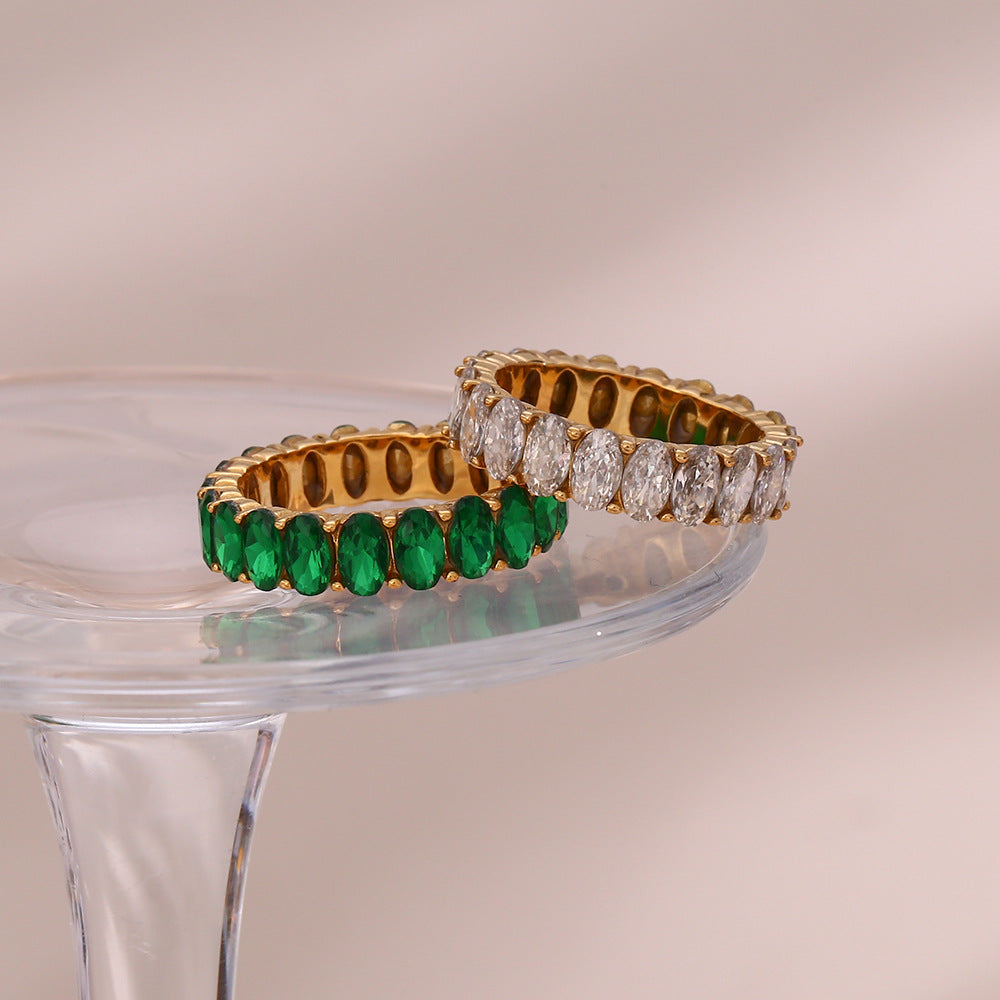 Antoinette Diamant Simulant Or Bague