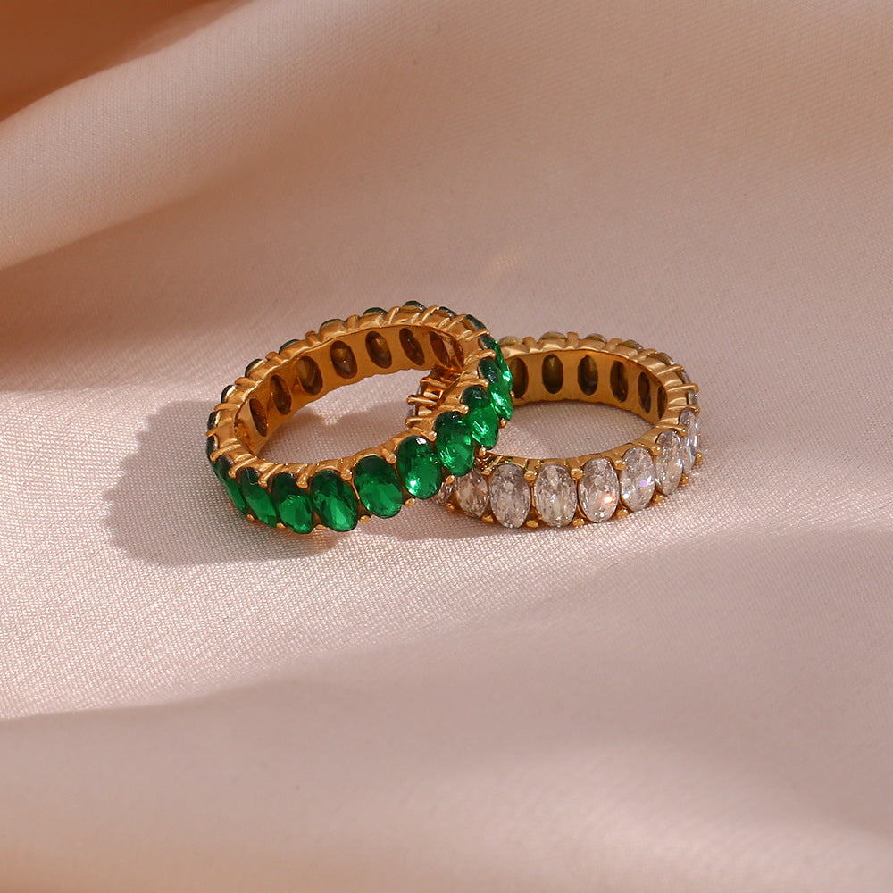 Antoinette Diamant Simulant Or Bague