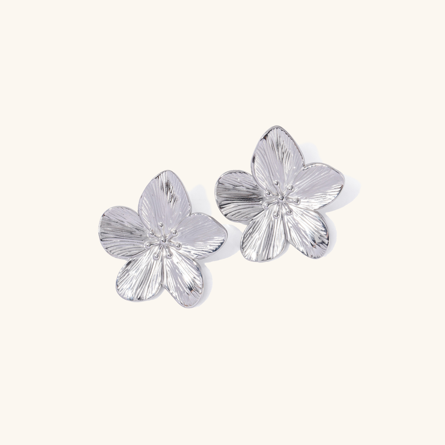 Alice Fleur Or Boucles d'Oreilles
