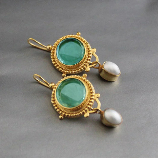 Treasured Turquoise Gem Boucles d'Oreilles