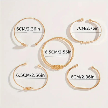 Knotted Elegance Bracelet Set | Or