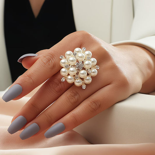 Perle Bloom Adjustable Bague