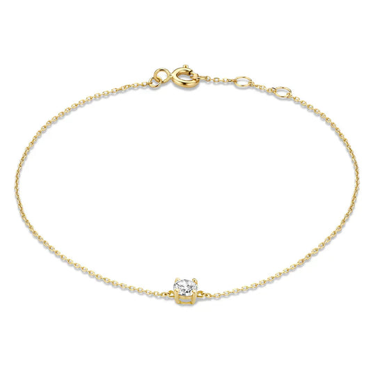 Cléa Moissanite Pierre Bracelet | Or
