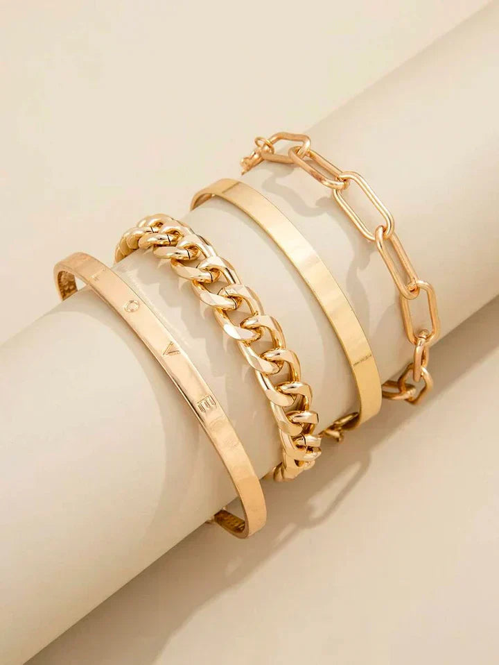 Elan Mercer Bracelet Set | Or